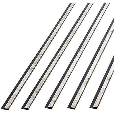 FASÄDE 47 in. Decorative Vinyl J Trim Vintage Metal (5 Pack) Cover