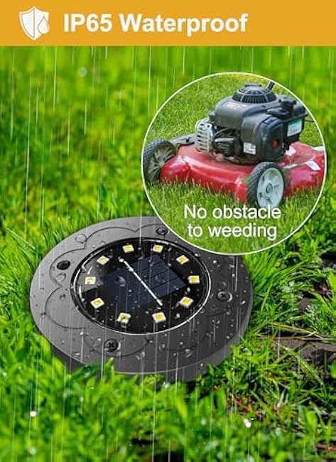 Brightown Solar Lights LED In-Ground Lights White