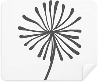 Flower Dandelion Outline Cleaning Cloth Screen Cleaner 2pcs Suede Fabric