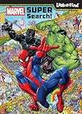 Marvel Spider-man, The Hulk, Black Panther and More! - Super Search! Look and Find Activity Book - PI Kids