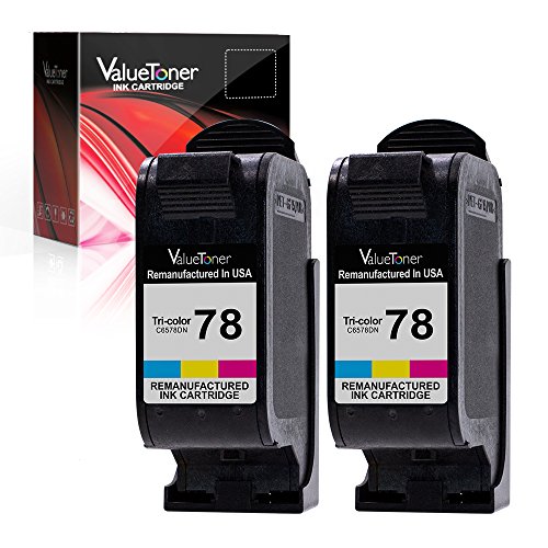 Valuetoner Remanufactured Ink Cartridge Replacement For Hewlett Packard HP 78 C6578DN (2 Tri-Color) 2 Pack