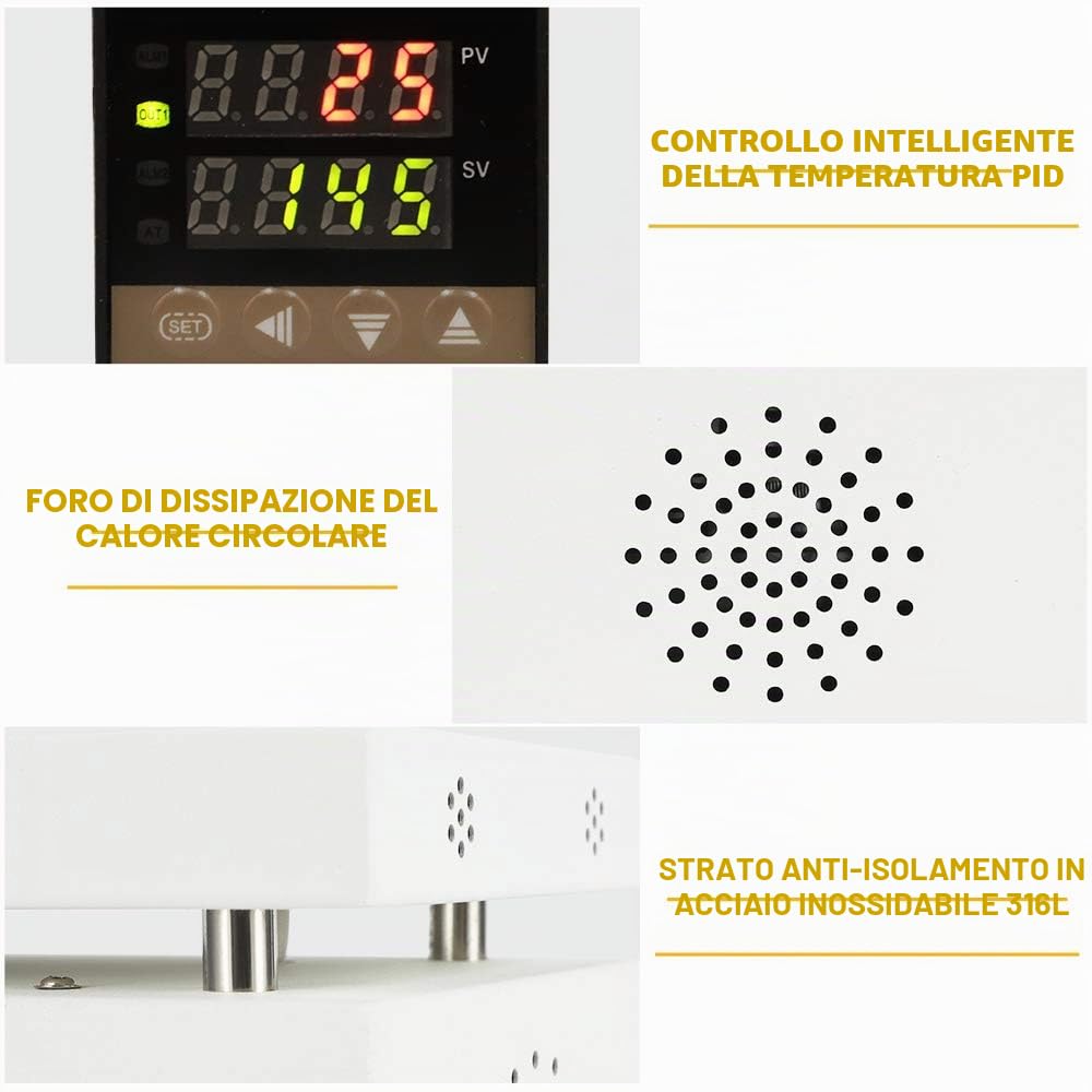 Hanchen Macchina per imballaggio in cellophane Macchina di sovrapposizione manuale Macchina per sigillare a caldo da banco per film BOPP Profumi Cosmetici Scatola per poker PVC (120×200mm)