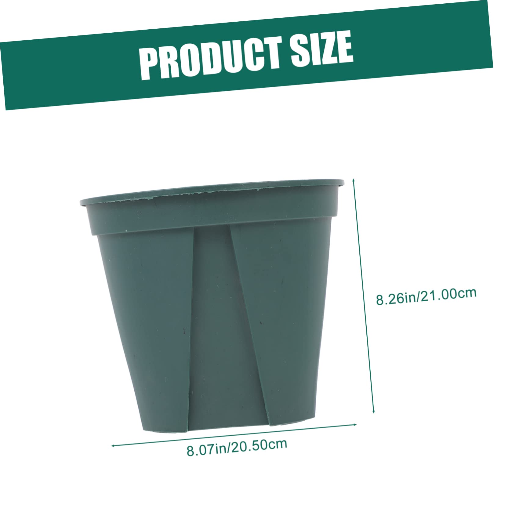 5pièces Pots De Plastique avec Et Aérations Idéaux pour Jardinage Intérieur Et Extérieur Conception Et Respirante Couleur Verte