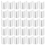 Amosfun Clips de Fijación de Borlas de Hierro para Cuerda de Cuero, Cierre de Cuerda Hecho a Mano, Tamaño Mediano, 100 Unidades para Bisutería, Pulseras, Collares y Manualidades de Cordón