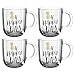 Produktbild LEONARDO HOME Tasse EMOZIONE 4er-Set 400 ml-OH HAPPY DAY, 046412, Glas, Transparent