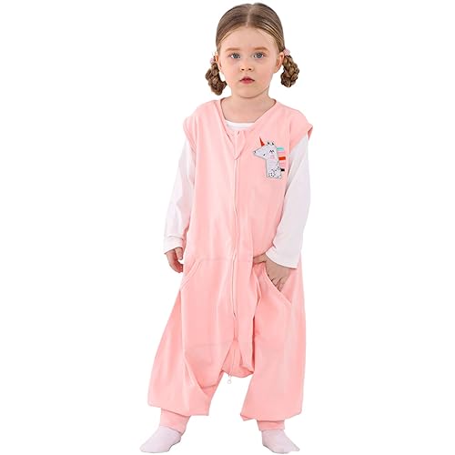 Miniatura 1 de WONDAY Saco de dormir para bebé, saco de dormir de 12 a 18 meses, saco de dormir ligero para bebé, saco de dormir para bebé con pies, sacos de