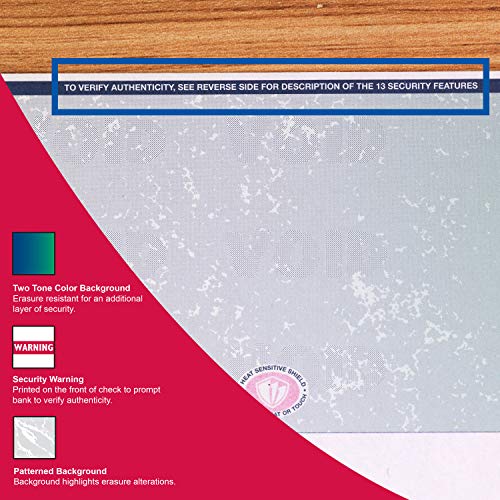 Docugard Premier Prismatic Check, 13 Features, 8.5 X 11, Blue/Green Prismatic, 500/Ream #TOP7