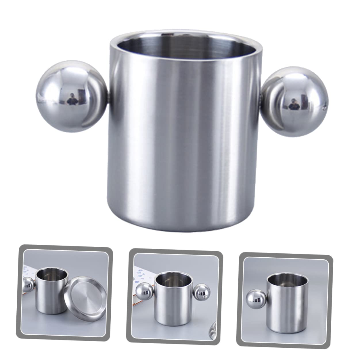 Toddmomy 2stücke Outdoor Wasserbecher Doppelwandiger Campingbecher Für Getränke Tragbarer Kaffeebecher Für Sport Und Rostfrei Und Leicht Zu Reinigen