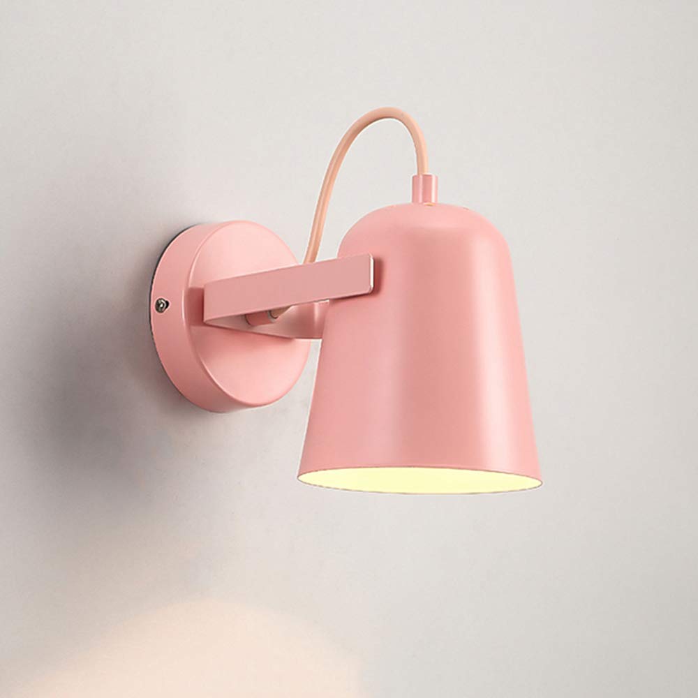Lámpara de Pared Nórdica Rosa Creativa para Decoración de Cafeterías y Comedores Modernos