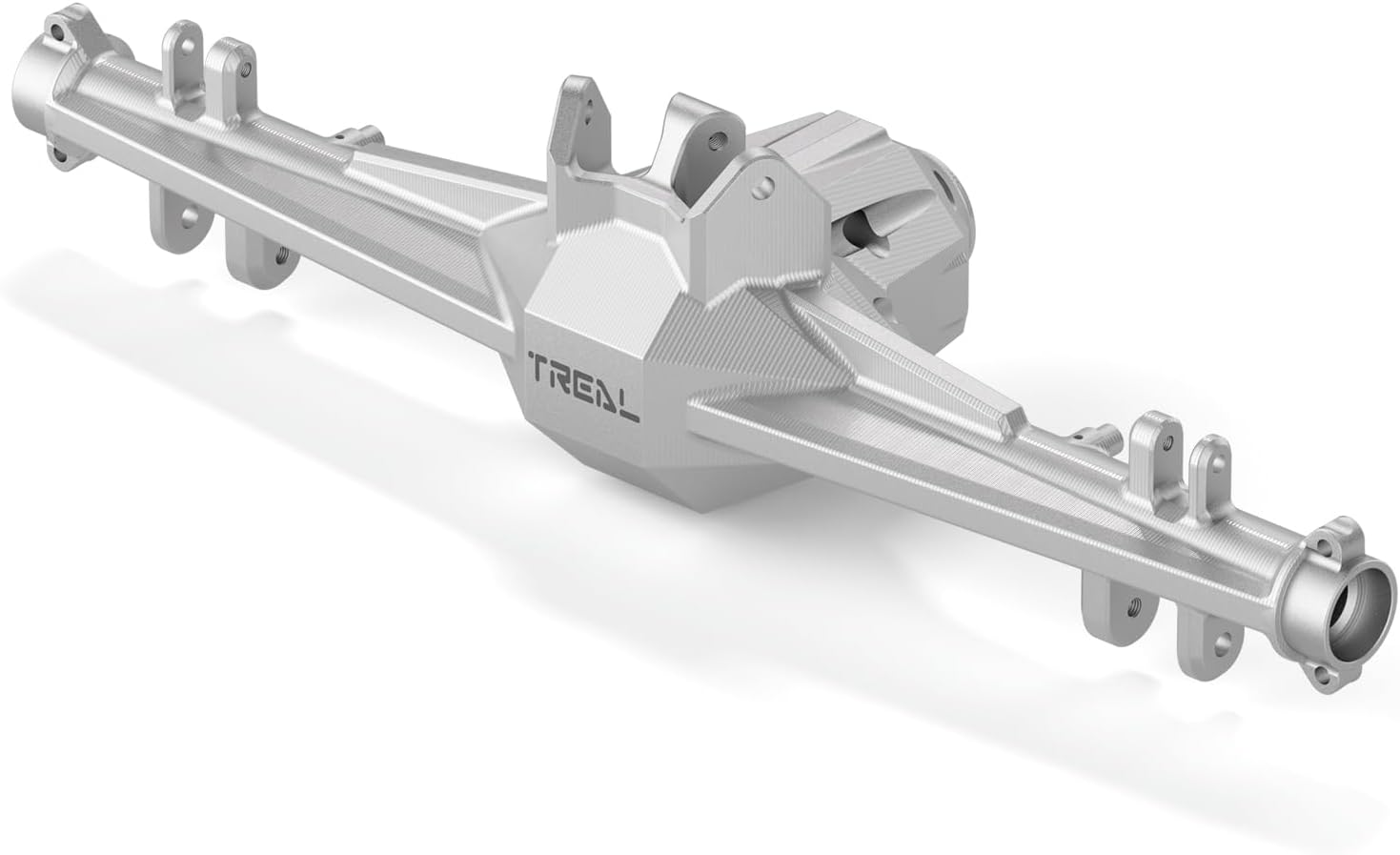 Treal 7075 Aluminum UDR Rear Axle Housing CNC Machined Upgrades for 1:7 UDR Unlimited Desert Racer(Black)