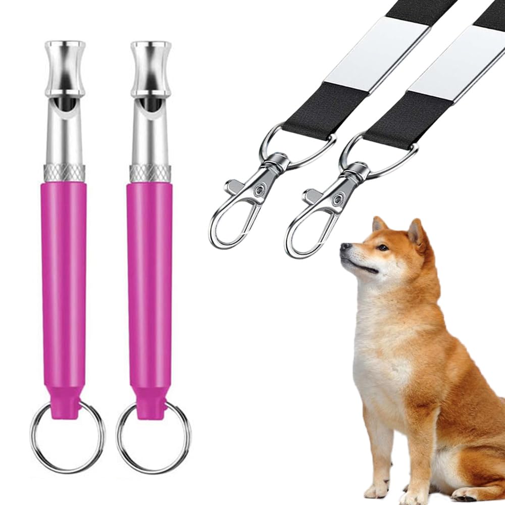 Fischietto professionale per addestramento cani per chiamare i cani, fischietti per far venire i cani da te, regolabile ad ultrasuoni silenzioso che solo i cani possono sentire, fischietto da