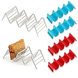 dinosaur taco holder kohls 【El Paquete Incluye】- Una rejilla para panqueques de acero inoxidable triple y una cuádruple de acero inoxidable, dos parrillas para panqueques de plástico azul y dos parrillas para panqueques de plástico rojo.