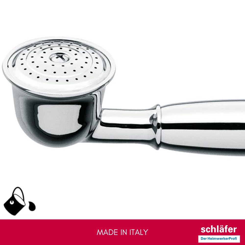 Schläfer 81130010 | Pommeau de douche vintage universel rétro antique haute pression en laiton chromé argenté