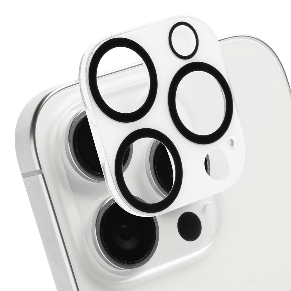 iPhone16ProMaxホワイトチタニウム512G保護ガラス レンズカバー付 PLATA iPhone16 Pro / iPhone 16ProMax 共通対応 カメラレンズ