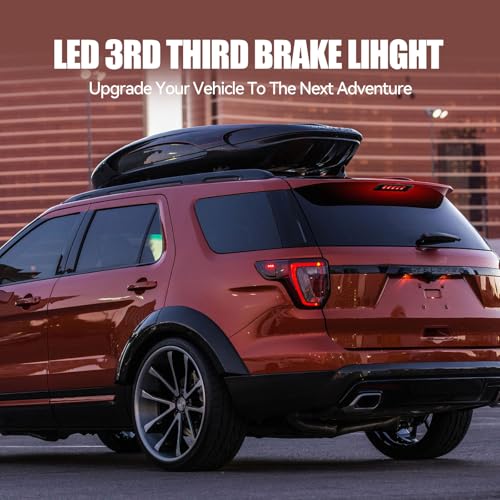 Image of Third 3rd Brake Light LED for 2011-2015 Ford Explorer, High Mount Rear Brake Lights Assembly for 11-15 Explorer, Waterproof Center Cab Lamp Stop Light
