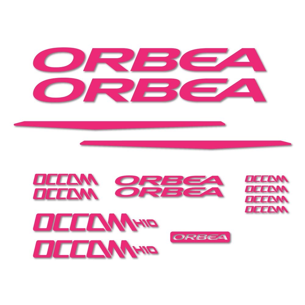 Pegatinas Orbea Occam H10 rosa adhesivos para renovar cuadro de bici