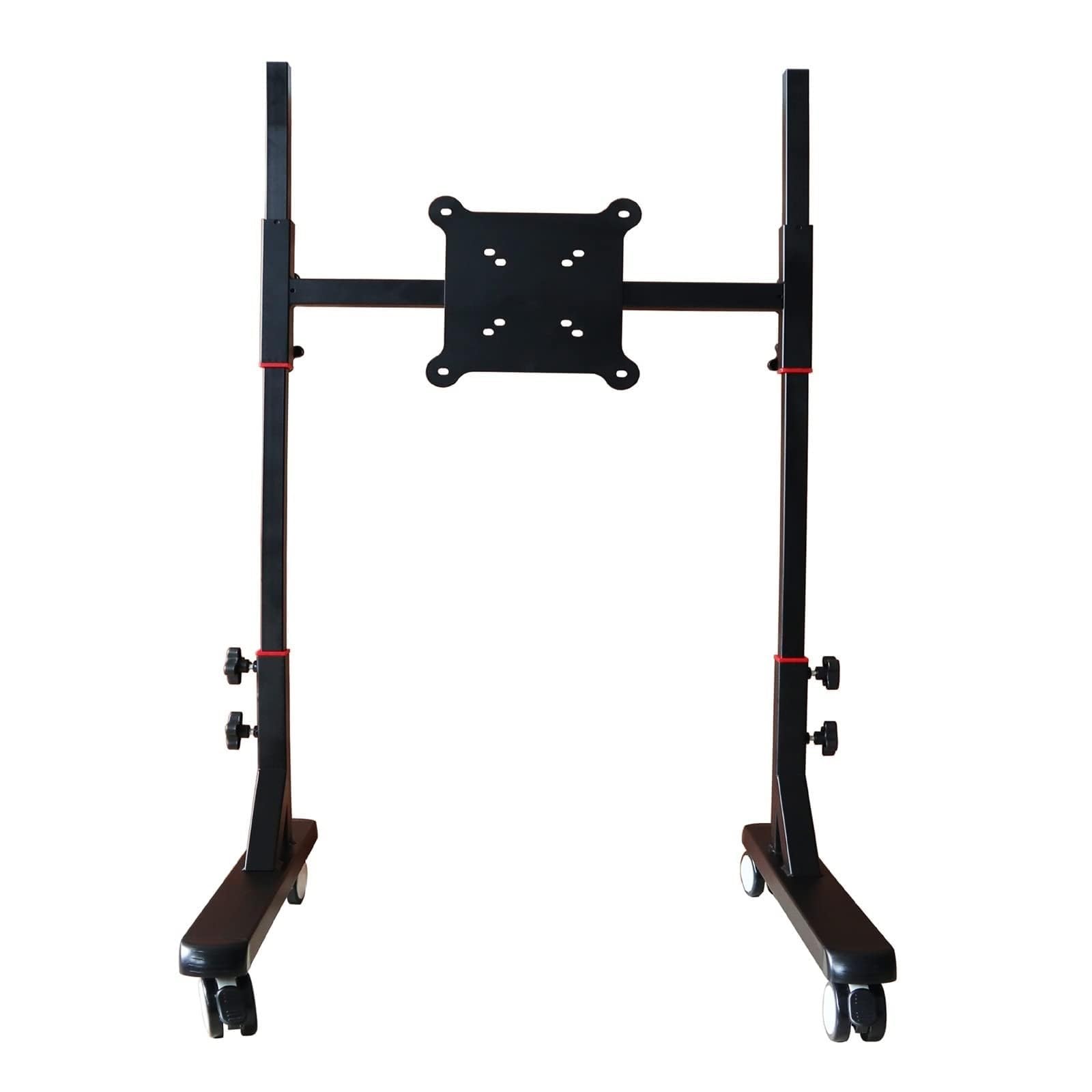 OLSKFUH Tv Mount - Portable Tv Floor Stand Mobile Tv Cart With Wheels Rolling Floor Monitor Stand With Bracket For Tvs Under 55 Inch Height Adjustable Cart Up To 100X100Mm Suitab,