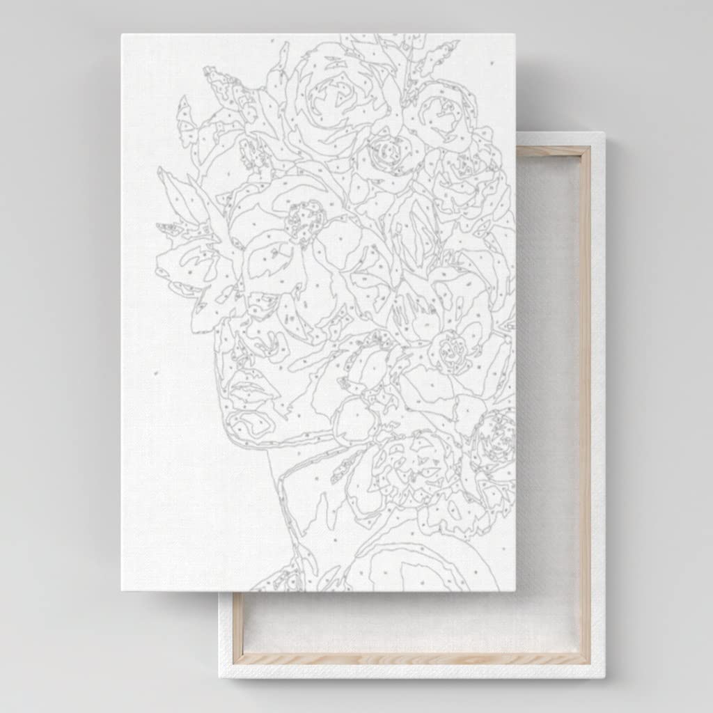 Palmiye Hobi Sanat Sayılarla Boyama Tuval Seti Fırça Boya Dahil (Çıtalı) 40x50 CM - Bale
