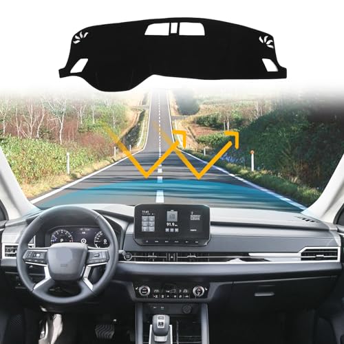 LLKUANG Dash Cover Mat Dashboard Mat Compatible with Mitsubishi Outlander 2023 2024 2025 2026,Polyester Car Dashboard Cover Sun Shade Pad,Anti-Slip Dash Board Pad Accessories