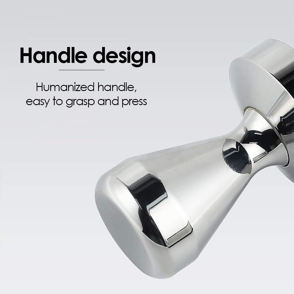 53mm Coffee Tamper Stainless Steel Espresso Tamper Flat Base Coffee Calibrated Tamper Flat Base Barista Office Family Espresso Coffee Maker Accessories(Ordinary, 53mm) image 4