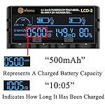 WISSBLUE 18650 Battery Charger, LCD Screen Can Display Capacity, 2a Fast 18650 Charger, Suitable for 3.7v Lithium…