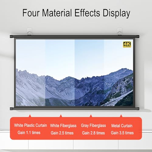 Pantalla de proyección manual HD 16:9 72 pulgadas miniatura 2