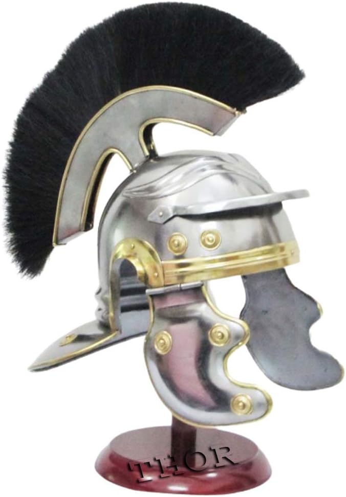 THOR INSTRUMENTS Roman Centurion Helmet Mens Wearable Warrior Spartan Helmets Medieval Costume Rustic Vintage Home Decor Gifts