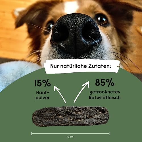 SOS Big Pack Stangerl Wild, Hundesnack mit Kräuterpulver, Snack für Hunde, Futterergänzung, getreidefrei, bei Unruhe, gegen Stress, 3 x 130g