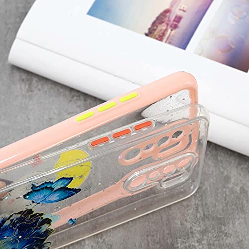 TYWZ kristalhelder Bling Sparkly hoesje voor Xiaomi Redmi 9, glitter glanzende dunne, harde PC valbescherming… - Afbeelding 8