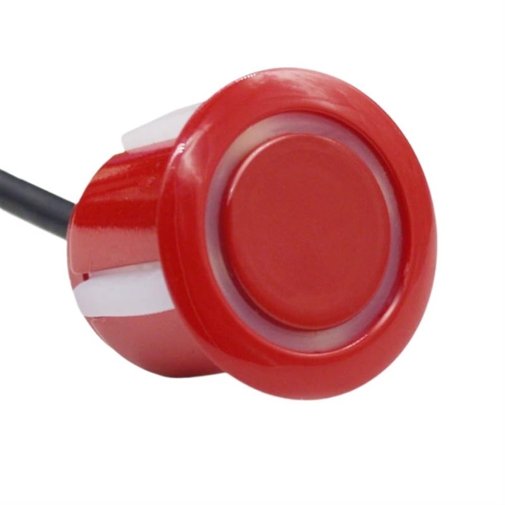 Sensore di Assistenza al parcheggio PDC, Kit sensori di parcheggio Parktronic per Auto, Anteriori e Posteriori, Radar, rilevatore 4/6/8 sensori, Assistenza Automatica (6 sensori/Rosso)