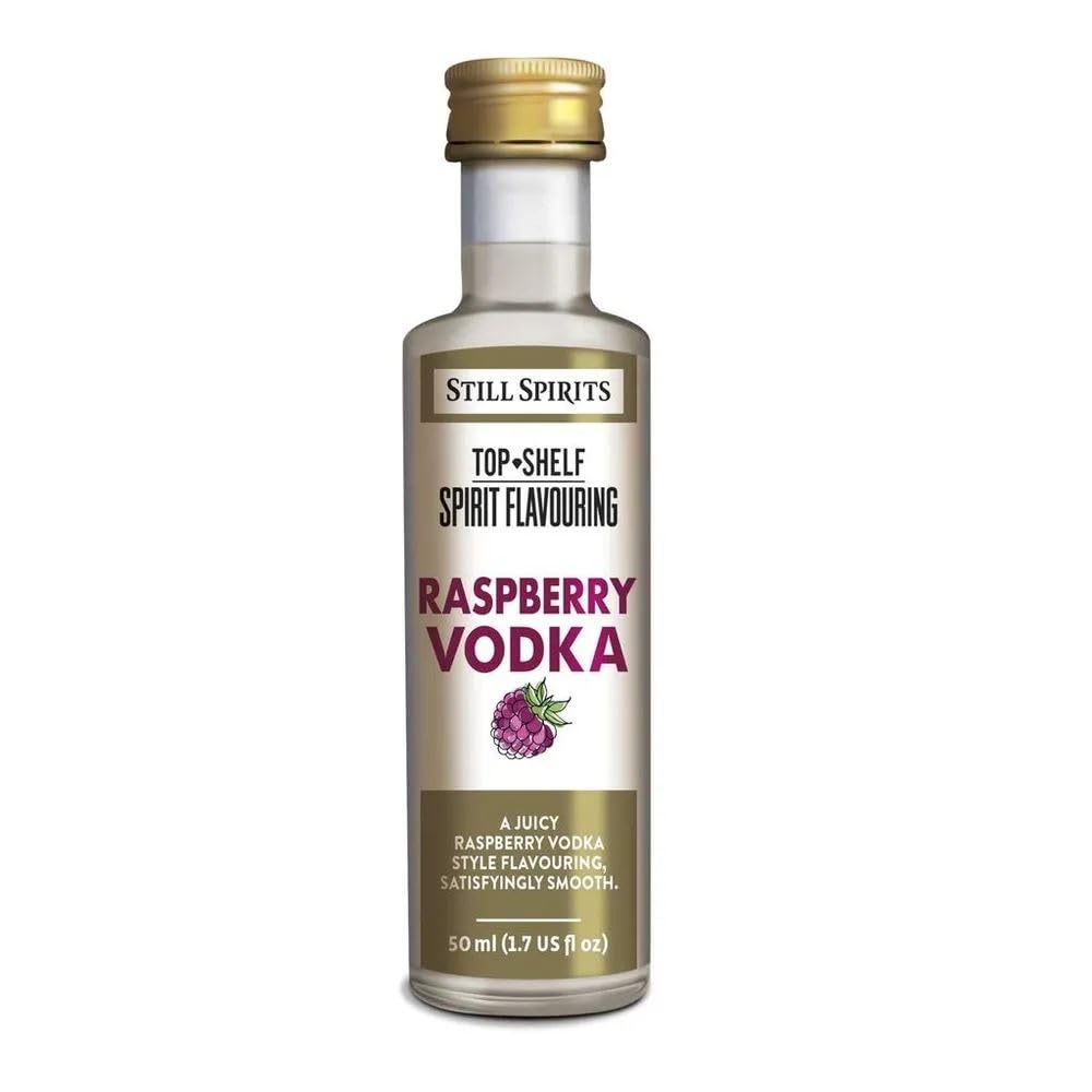 Still Spirits Top Shelf Raspberry Vodka Essence |25L Premium Home Distilling Flavor