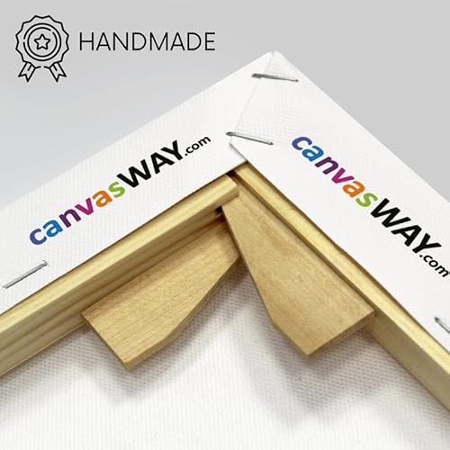 Canvasway - Jackson Pollock - Number 34 Reproduction Modern Canvas Prints Wall Art Picture On Cotton Canvas Wooden Frame For Abstract Artworks Home Decorations And Gifts (32"X48"X1.5") #TOP4