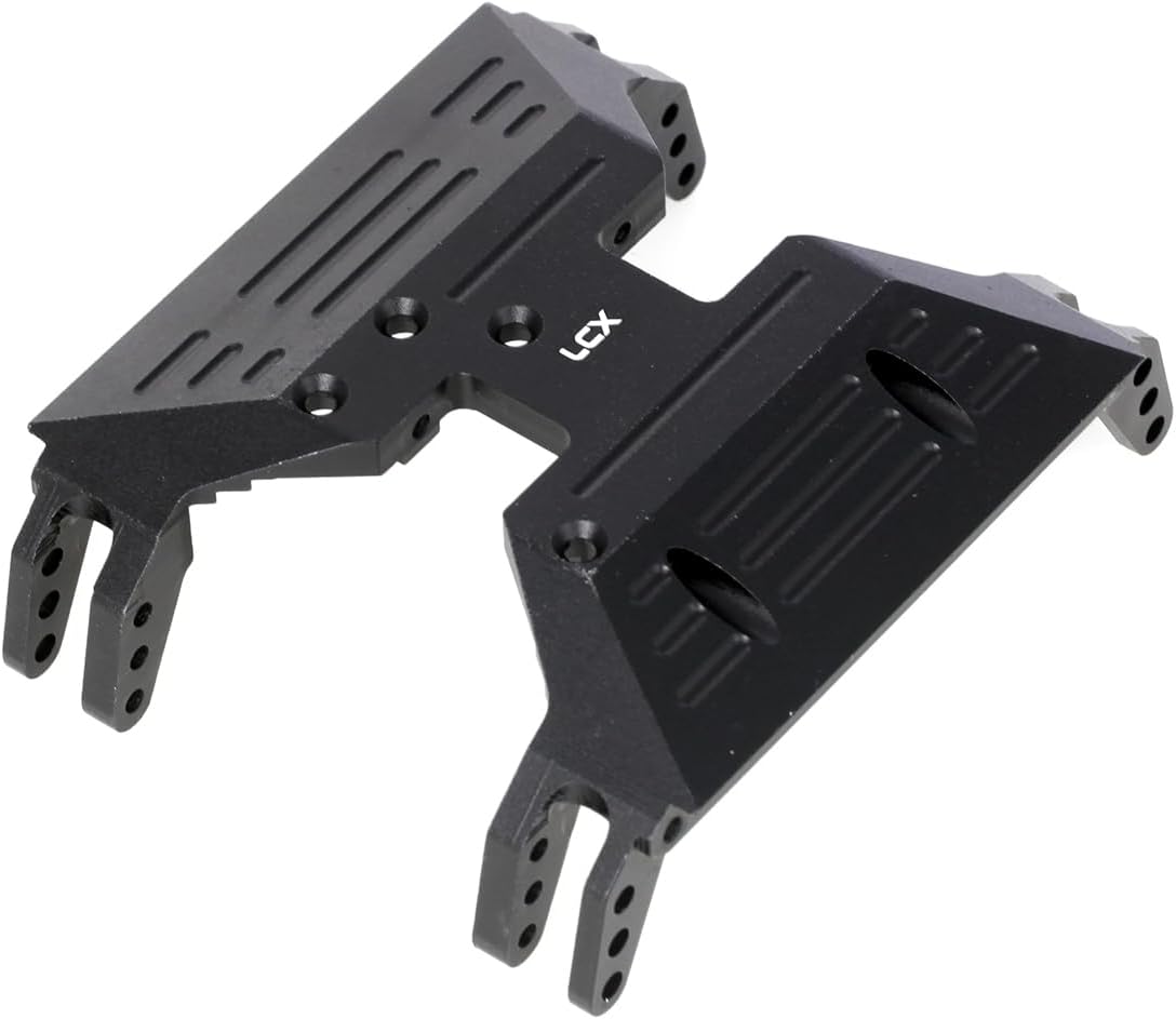 LCX Racing 1/10th RC Crawler Car CNC Machined Currie Aluminum Center Skid Plate Transmission Mount for Axial Capra UTB10, Upgrades Parts Accessories