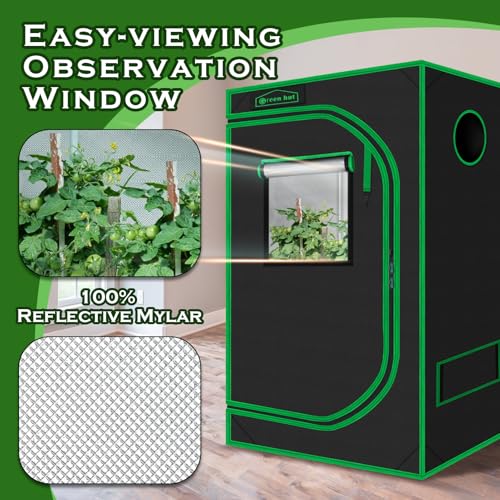 Image of 24 inchx36 inchx60 inch6000D Mylar Hydroponic Growing Tent for Plants
