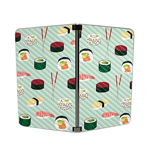 Image of MightySkins Carbon Fiber Skin for Microsoft Surface Duo - Sushi | Protective, Durable Textured Carbon Fiber Finish | Easy to Apply, Remove, and Change Styles | Made in The USA