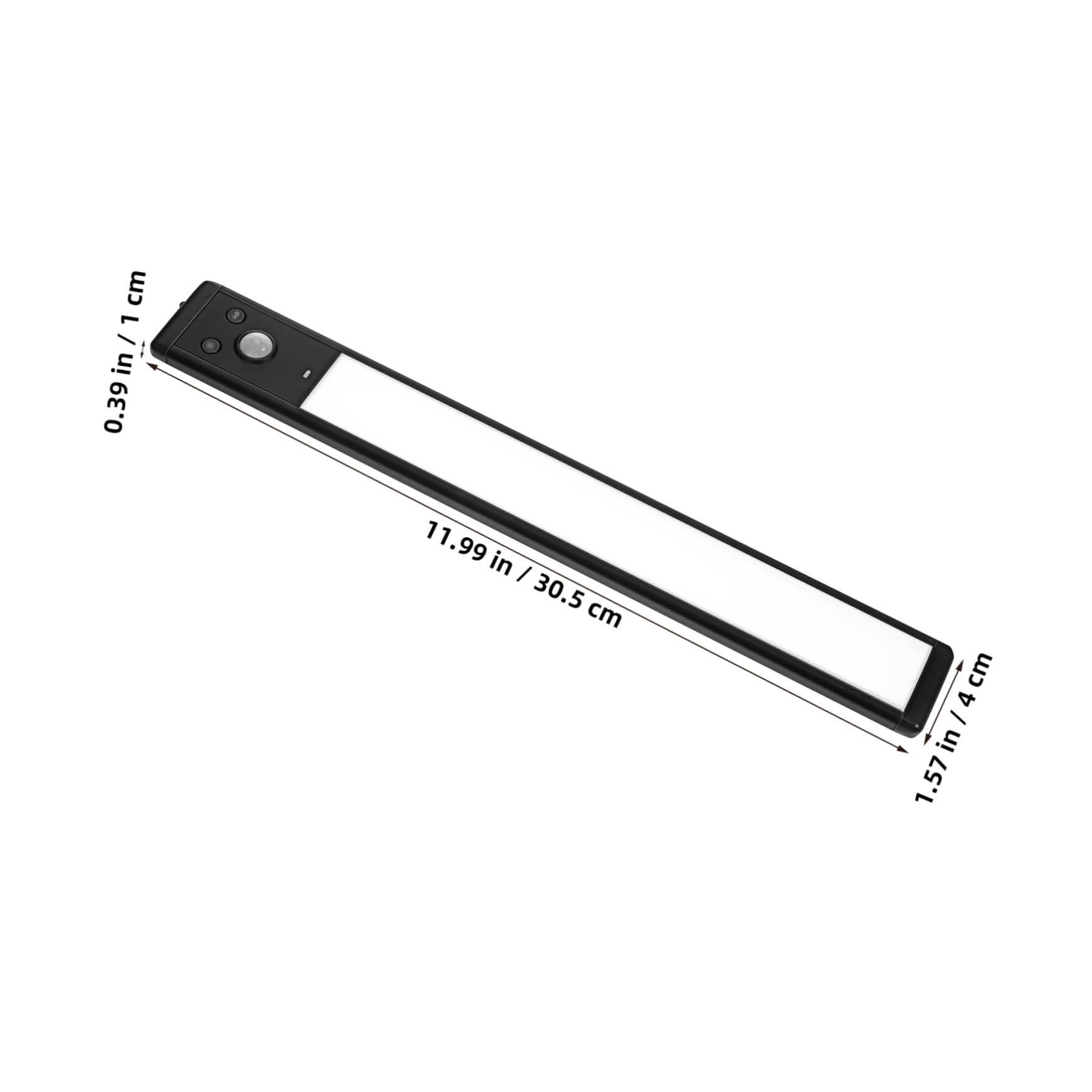 VALICLUD Confezione da 4 Barre Luminose a Led Sottopensile con Attivazione a Movimento, Facili da Installare E con Forte Magnete, Ideali per Cucina, Corridoio, Scale E Altri Ambienti Interni - Nero