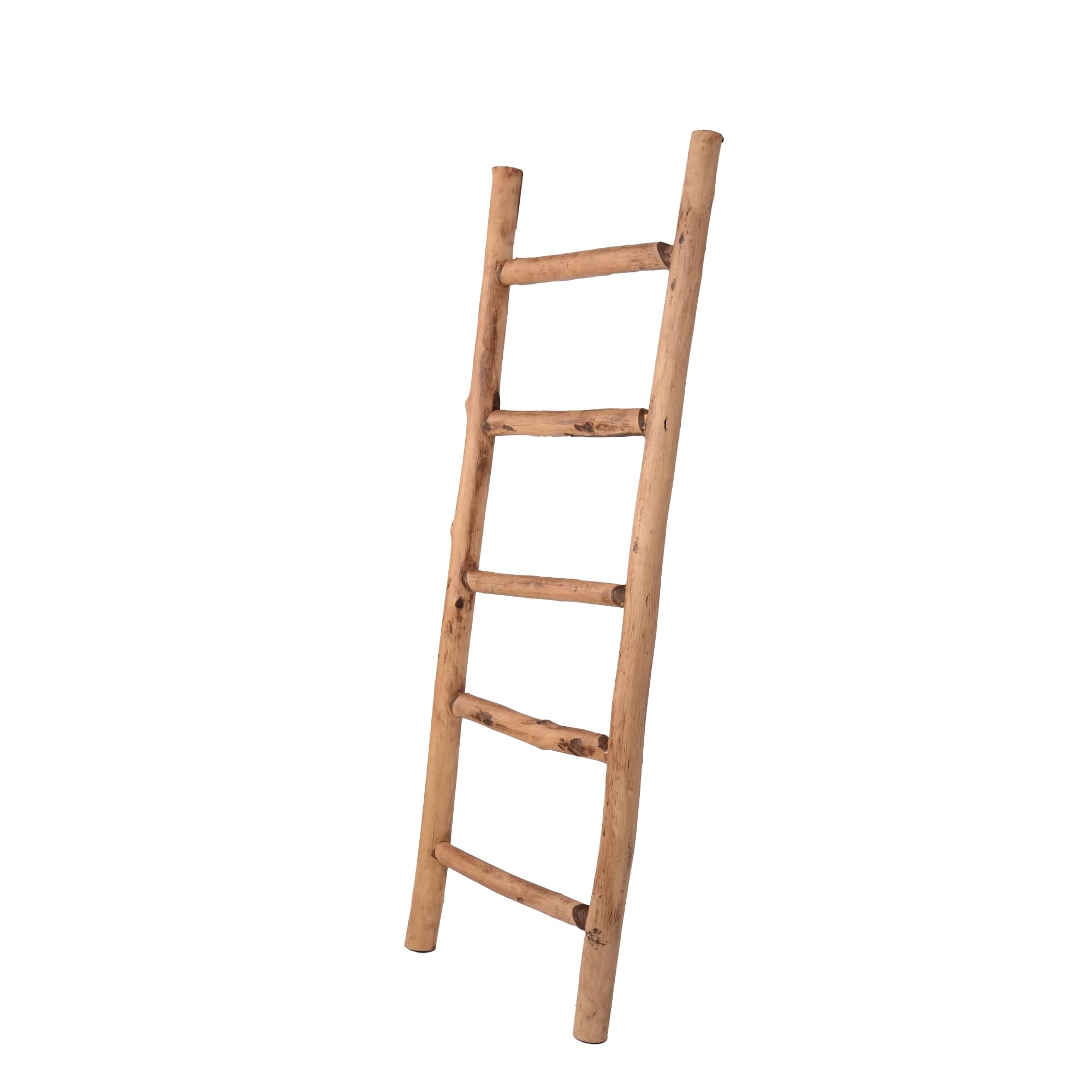 UNUS Dekoleiter Holzleiter Deko Leiter Wand Dekoration Handtuchhalter 120cm 5 Stufen Old Look