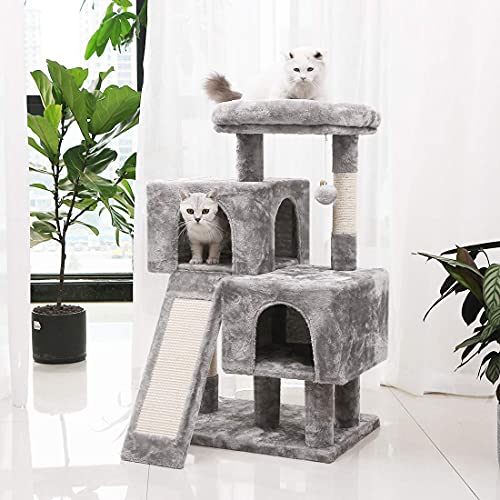 Bewishome Large Cat Tree Condo Bundle With Cat Tower With Scratching Board Perches Houses Cat Furniture Kitty Activity Center Kitten Play House Mmj05G10G #TOP5