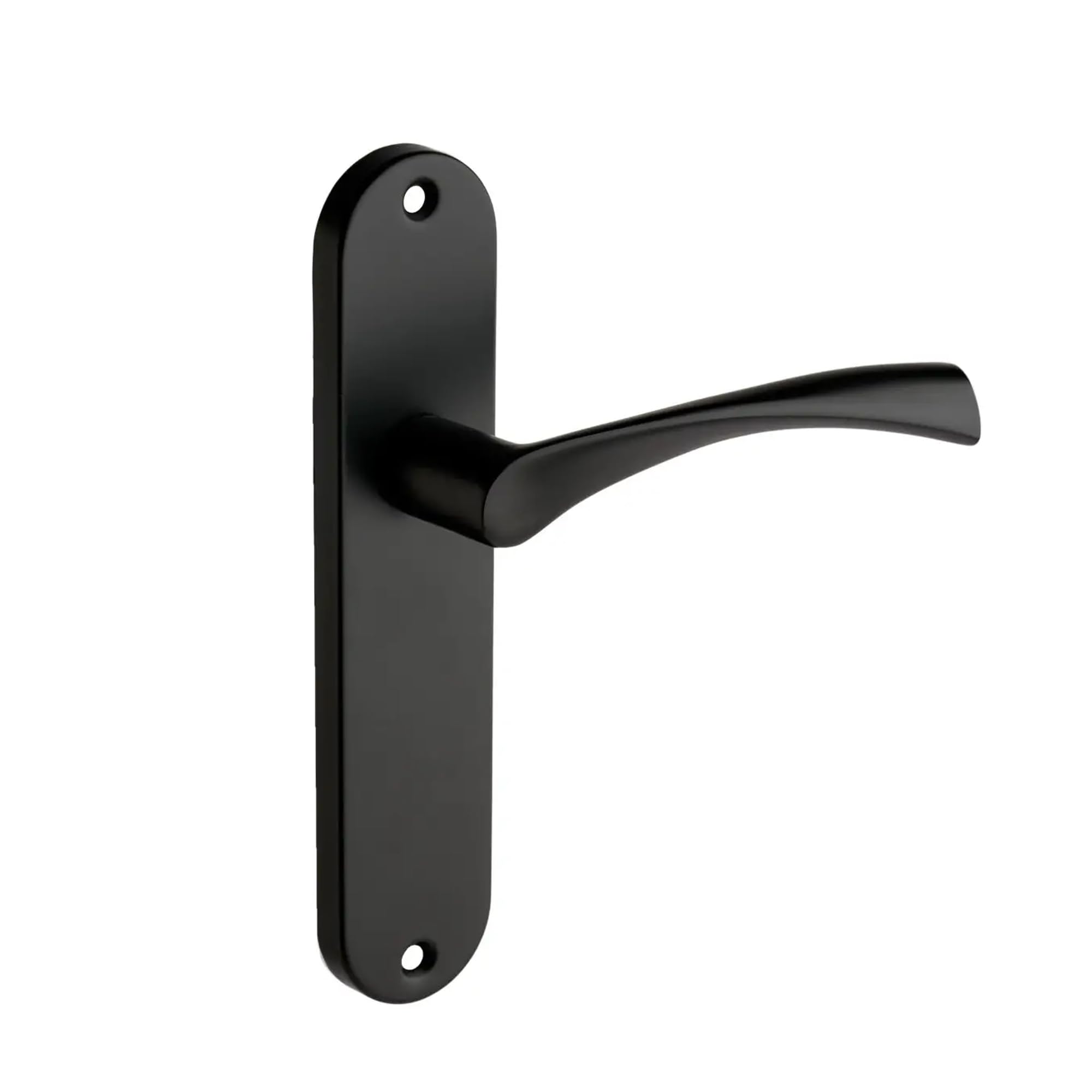 Designer Levers - Marvel Lever Latch Matt Black, Long Latch