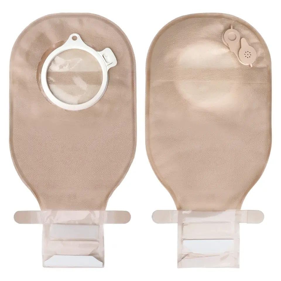 Med 60mm Opaque Two piece Colostomy Bag Pack of 5
