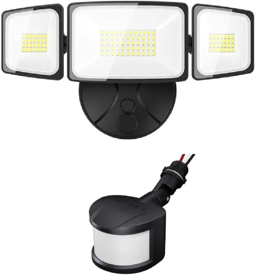 Onforu 60W LED Floodlights + 3 Modes Motion Sensor