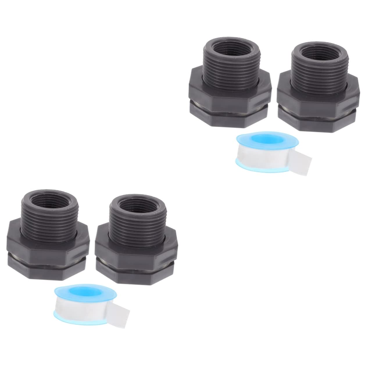 Hemobllo 4 PCS Partizione in PVC Connettore Connettore del e Paratia Raccordi per Tubi in PVC 3/4 Paratia Raccordo ia Raccordo 3/4 Pollici Tubo