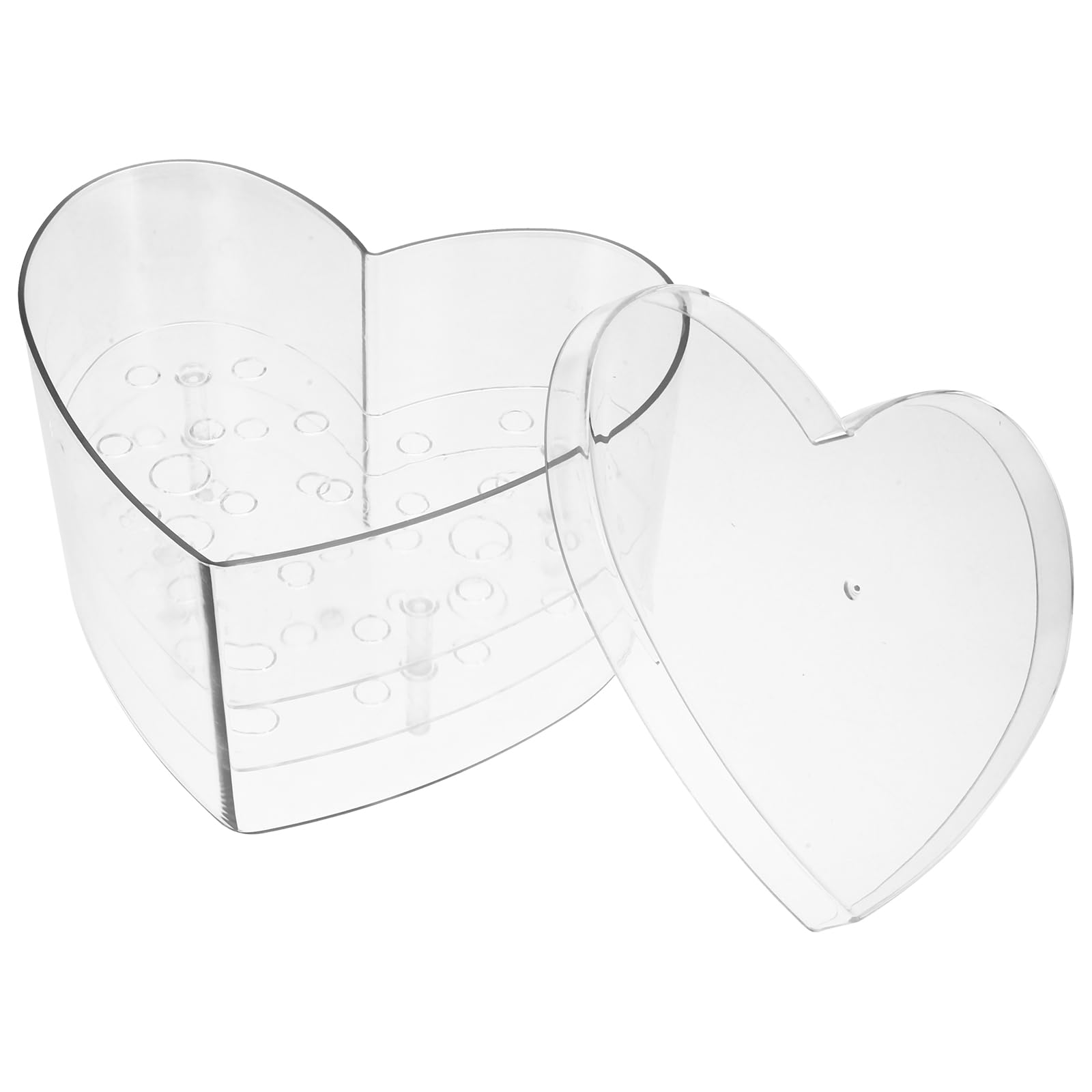 Support pour arrangements floraux et roses stabilisées en acrylique transparent