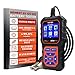 Acclope BT60 PRO Autobatterie Tester mit Cloud-Druck 100-3000 CCA, 6V 12V 24V AGM Lithium Gel Batterieprüfer Lade- und Anlasssystem Digitaler Analyzer für Fahrzeuge und LKWs