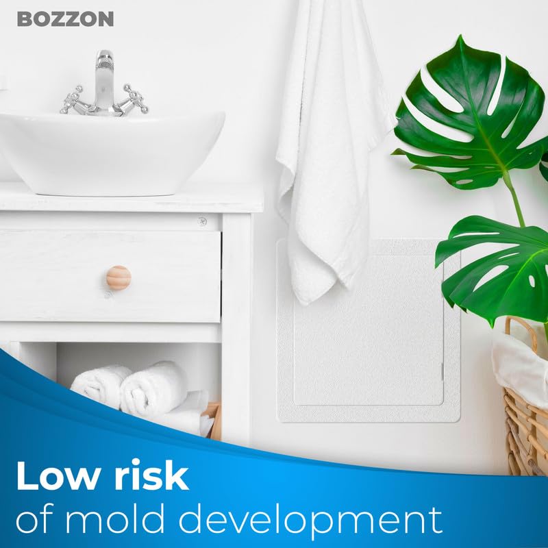 Image of Access Panel for Drywall - 8x8 inch - Wall Hole Cover - Access Door - Plumbing Access Panel for Drywall - Heavy Durable Plastic White