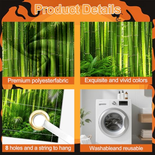 Image of Garage Door Decorations 6 x 13 ft, Bamboo Forest Cover
