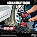 AVID POWER Impact Wrench, 1/2” Impact Gun Brushless Max Torque 332 Ft-lbs (450 N.m), 20V Cordless Impact Wrenches with 2.0 Ah Battery, 2 Variable Speeds, 4PCS Impact Sockets, Charger, Tool Bag