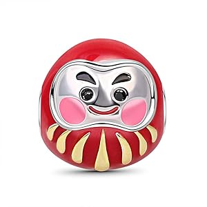 Amazon.com: GNOCE Daruma Charm Bead Sterling Silver Bring