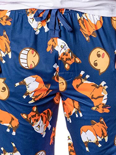 Cowboy Bebop Anime Men's Ein the Corgi Data Dog Adult Lounge Pajama Pants3