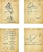 Pizza Patent Wall Art Prints - set of Four (8x10) Unframed - wall art decor for pizza lovers